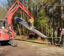 Bauarbeiten am Spielplatz